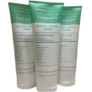 Lot Of 3 Twisted Sista Wellness + Therapy Sculpt + Style Creme 7.5 Fl.oz - NEW